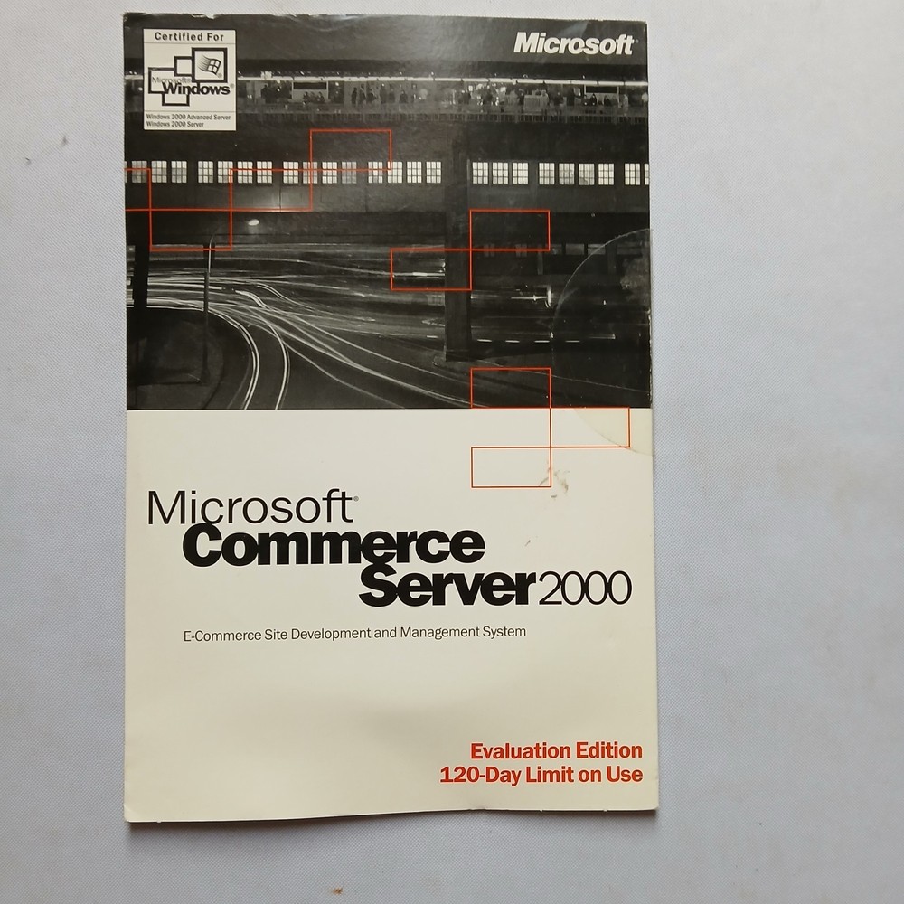Microsoft Windows Commerce Server 2000 – 120-Day Evaluation – Sealed