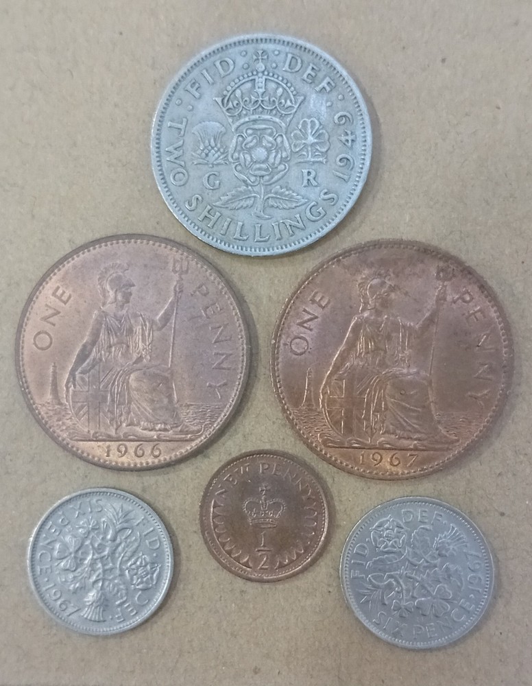 6 X BRITISH COINS
