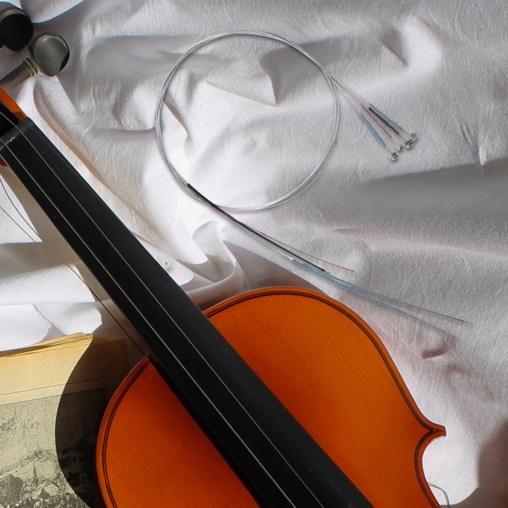 4 Pcs Replacement Strings Violin Fine Tuner Part Accessories Kit