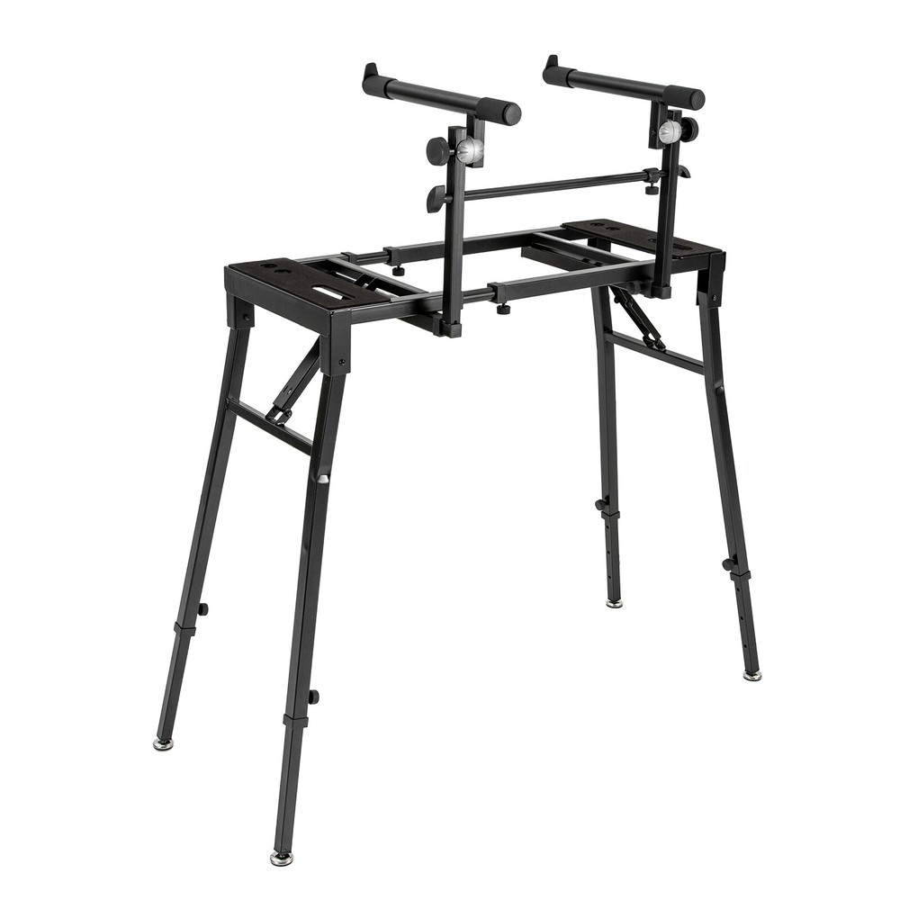 2-Tier Adjustable Keyboard Stand for DJ Workstation & Studio Use