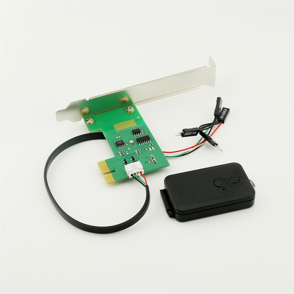 1pc 20M 2.4G PCI-E Desktop Remote Control Wireless Restart Switch Turn On/OFF PC