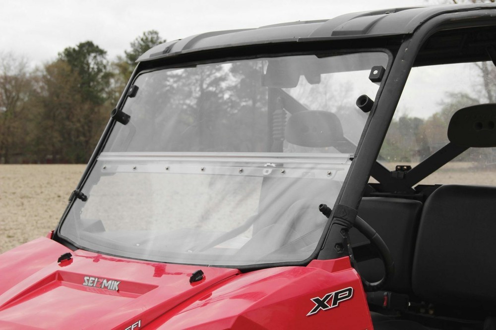 Polaris Ranger XP 570 Folding Flip Down Full Front Windshield 2015 Only