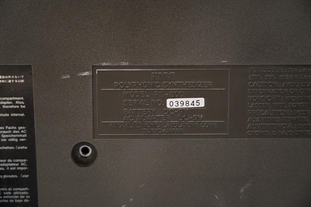 Korg Poly-800 Polyphonic Synthesizer w/ Filter Mods & Original Box #56009