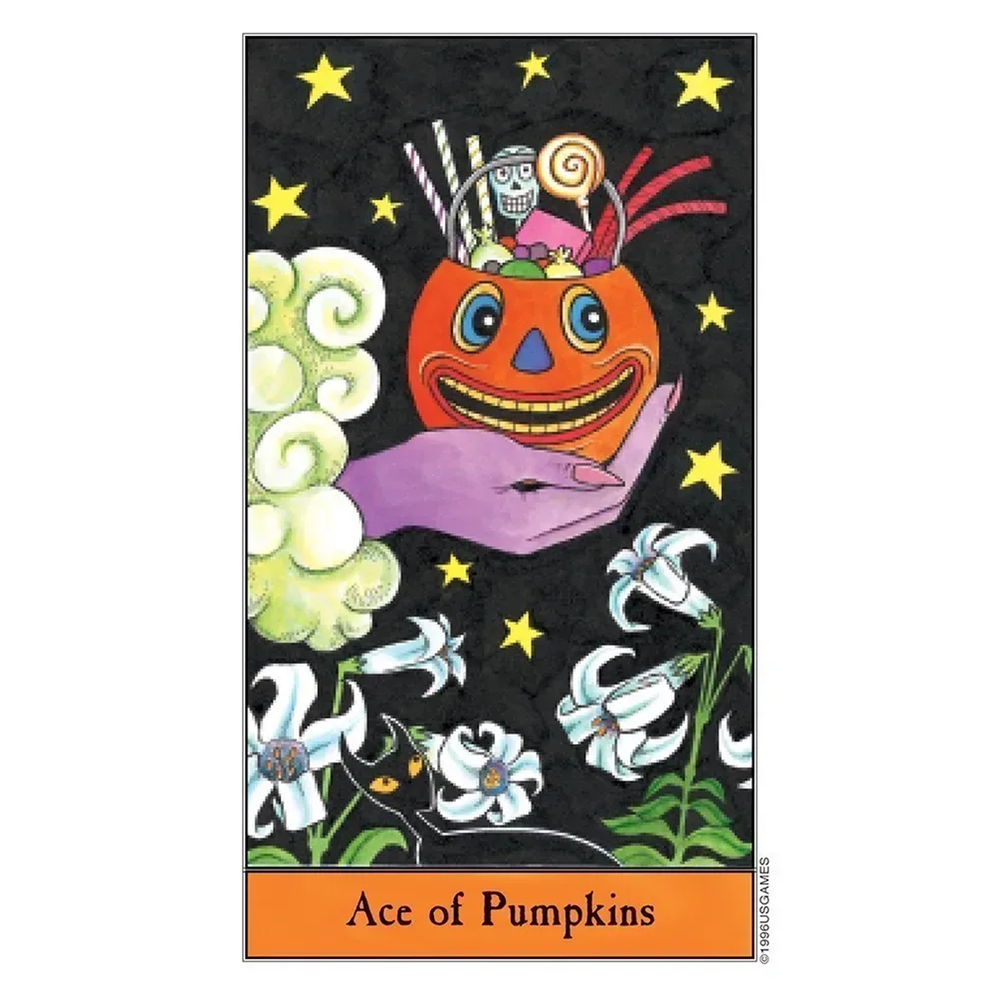 Halloween Tarot Deck & Book Set Esoteric Kipling West Us Games Systems HAS99