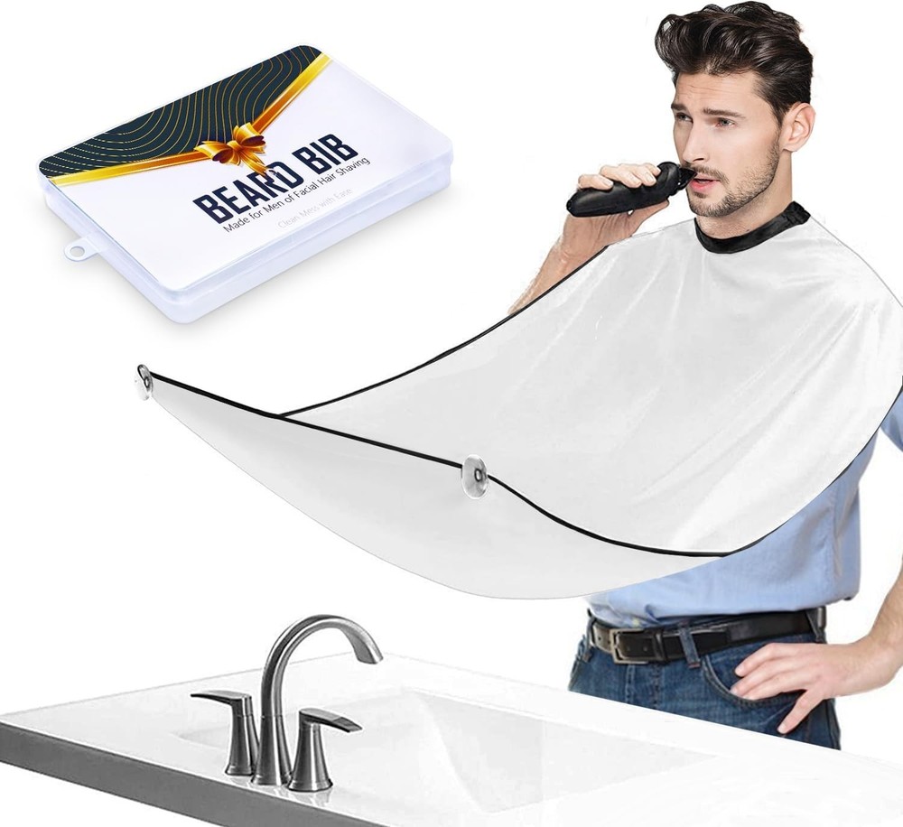 Ultimate Beard Bib Trimming Catcher - Effortless Self-Grooming Solution for Men