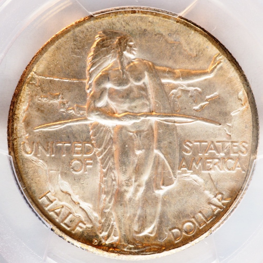 1933-D Oregon Commemorative Half Dollar (50c) PCGS MS66+