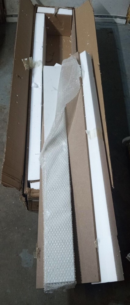 42 in. Engineered Marble Backsplash for Cabinet Vanity Carrara White