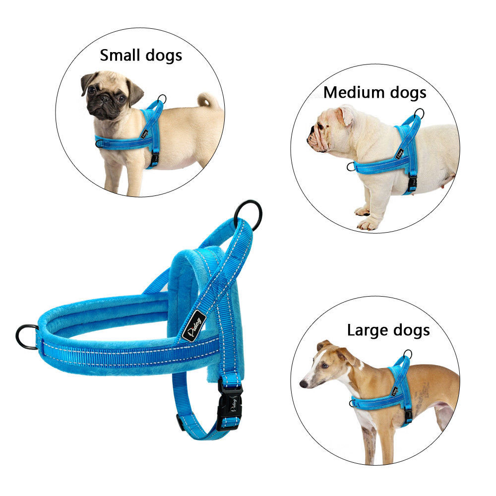 No Pull Dog Harness Large Nylon Strap Vest for Walking Small Medium Large Dogs