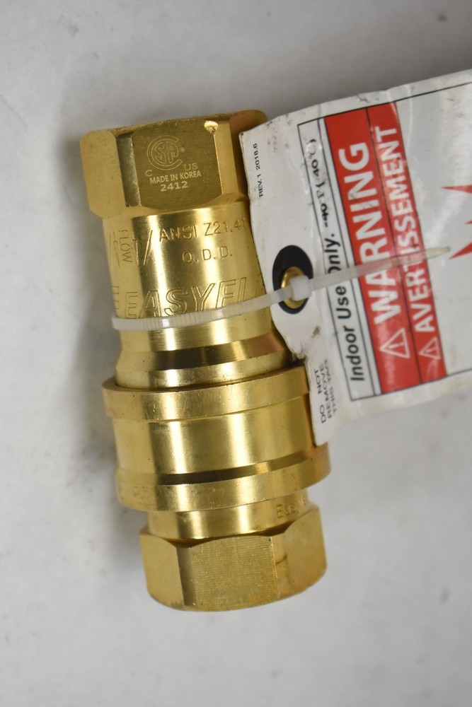Regency FS-QD-034 2412: Brass Quick Disconnect 3/4" Assembly Easyflex