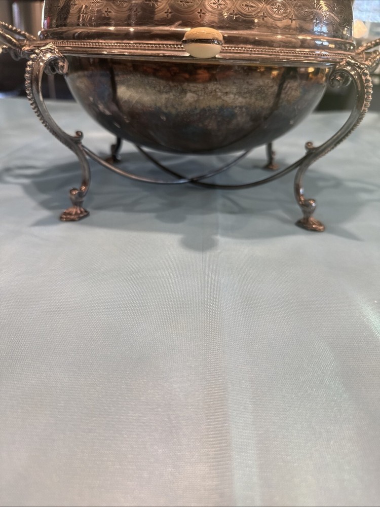Antique Sheffield English Silver Plate Covered Tureen