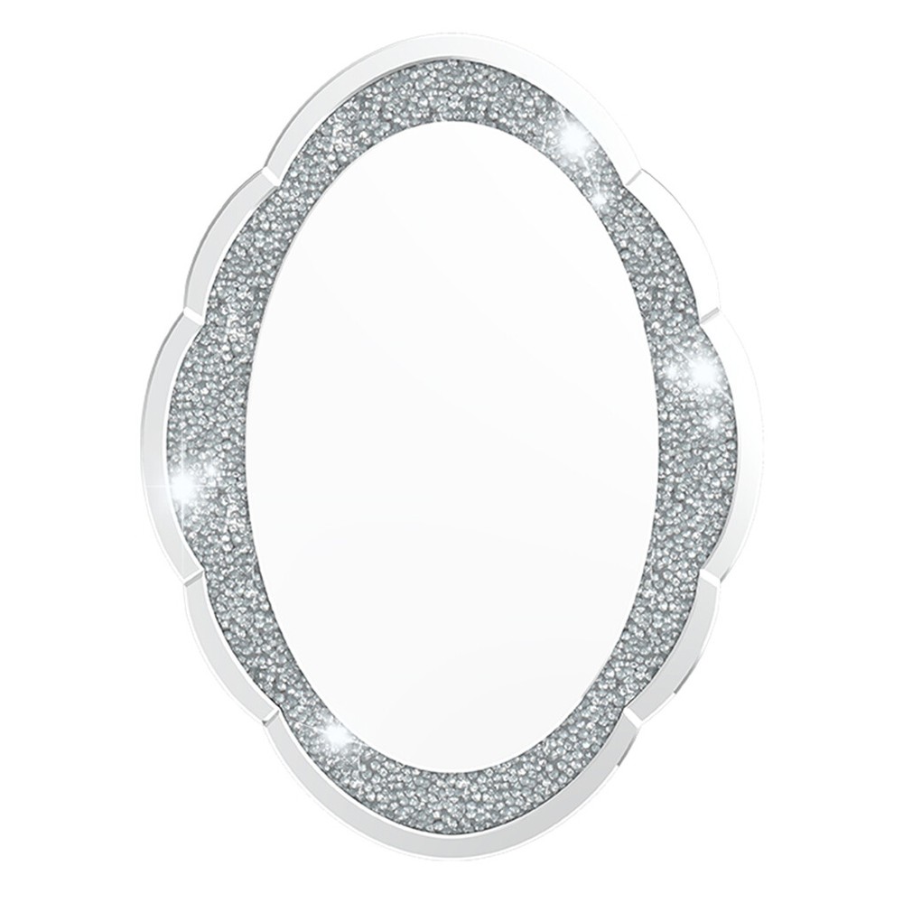 Cloud-shape Crystal Crushed Diamonds Wall Decor Mirror Bathroom Vanity Mirror