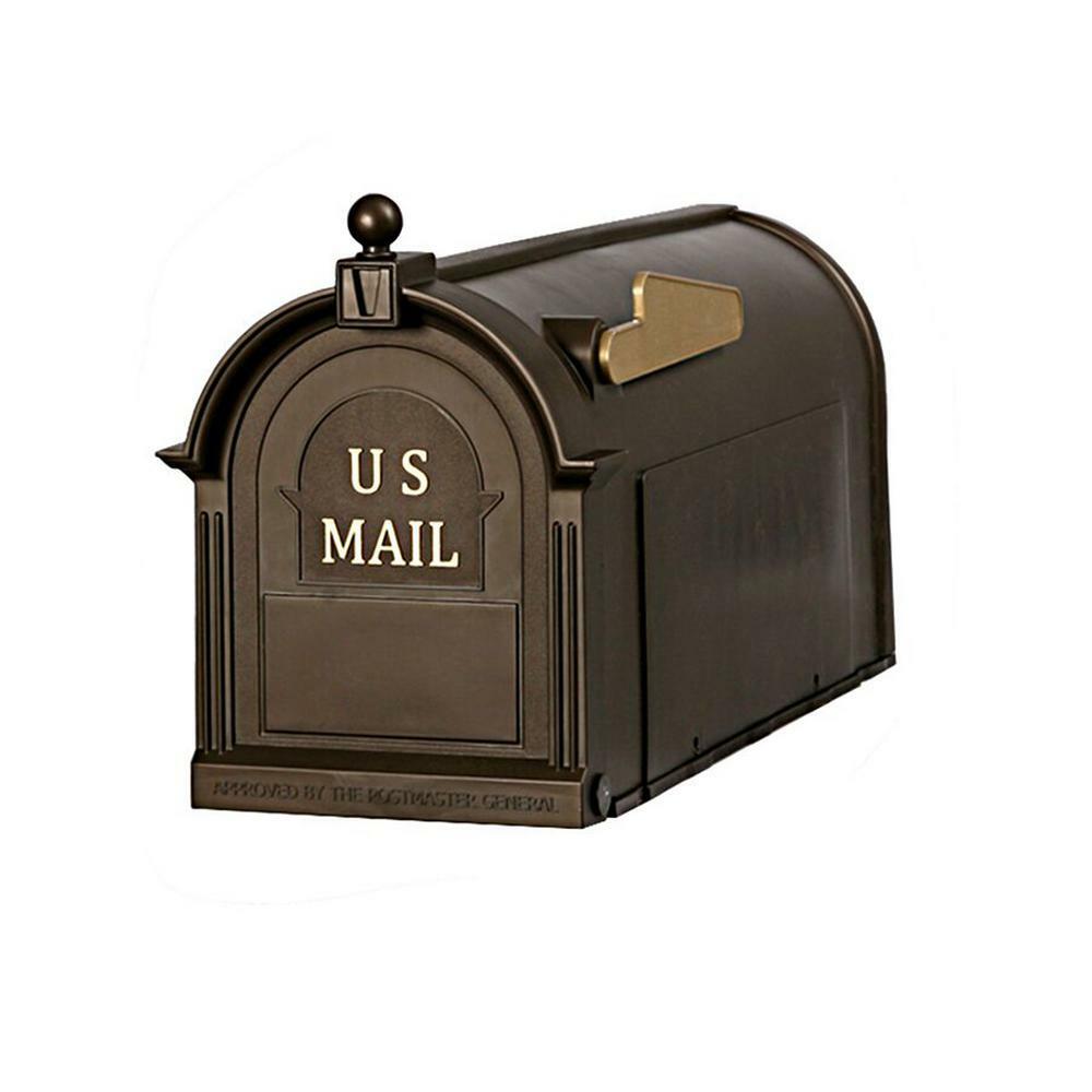 Postal PRO Post Mount Mailbox Bronze Durable Plastic Outgoing Mail Indicator