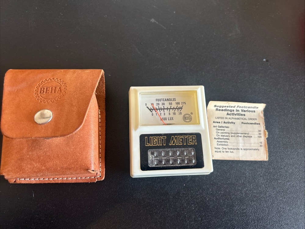 BEHA Light Meter - Footcandles - With Case