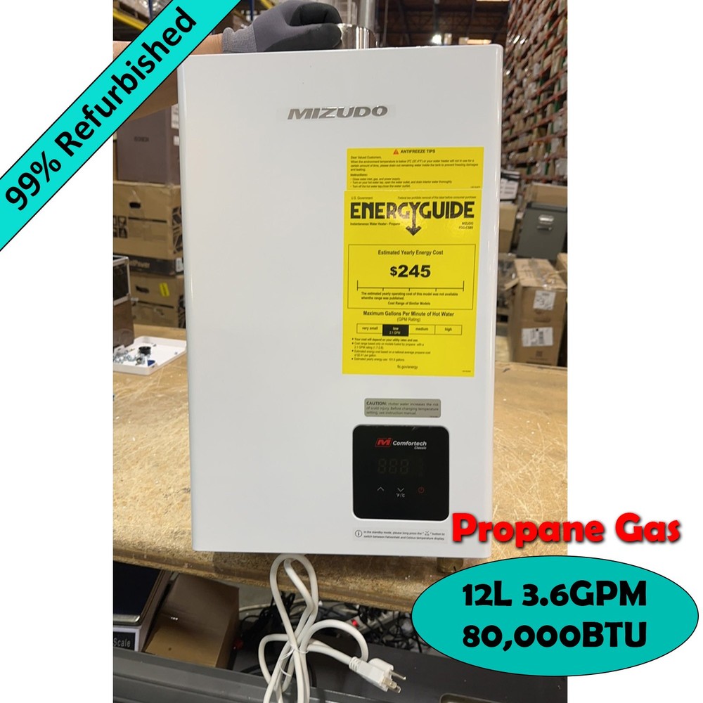 【99% NEW】Tankless Water Heater Natural Gas for Whole House Instant Hot Water