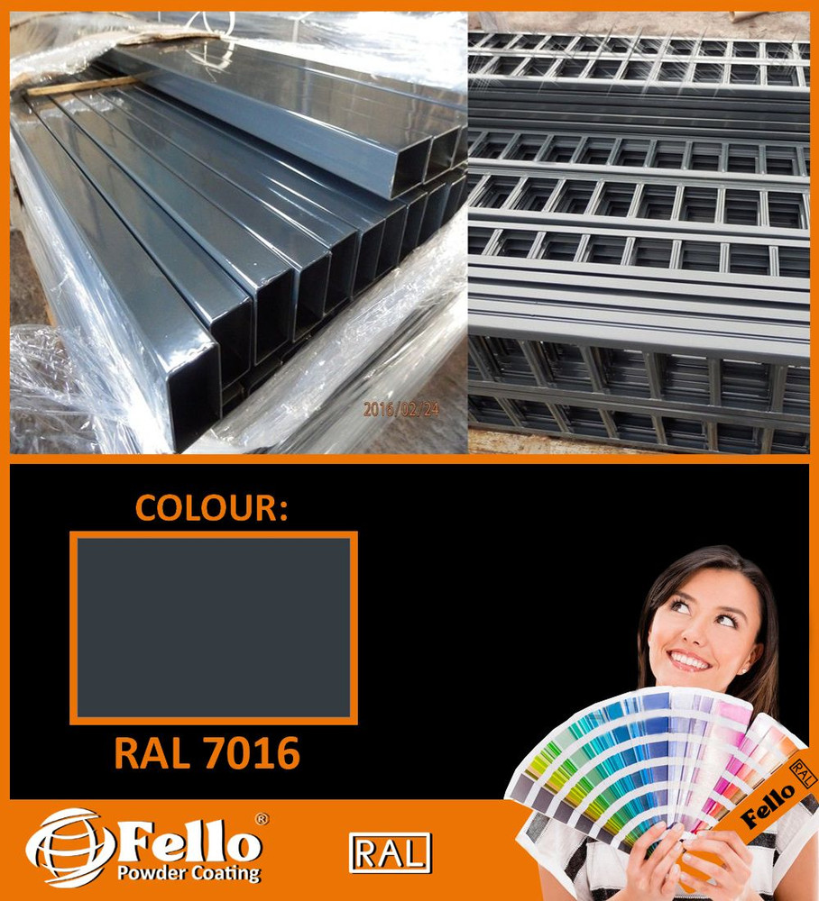 FELLO powder coating - RAL 7016 anthracite grey 5KG POLYESTER