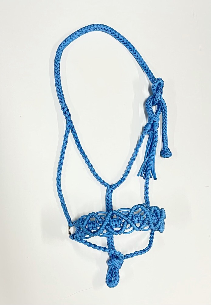 fancy hand braided horse halter
