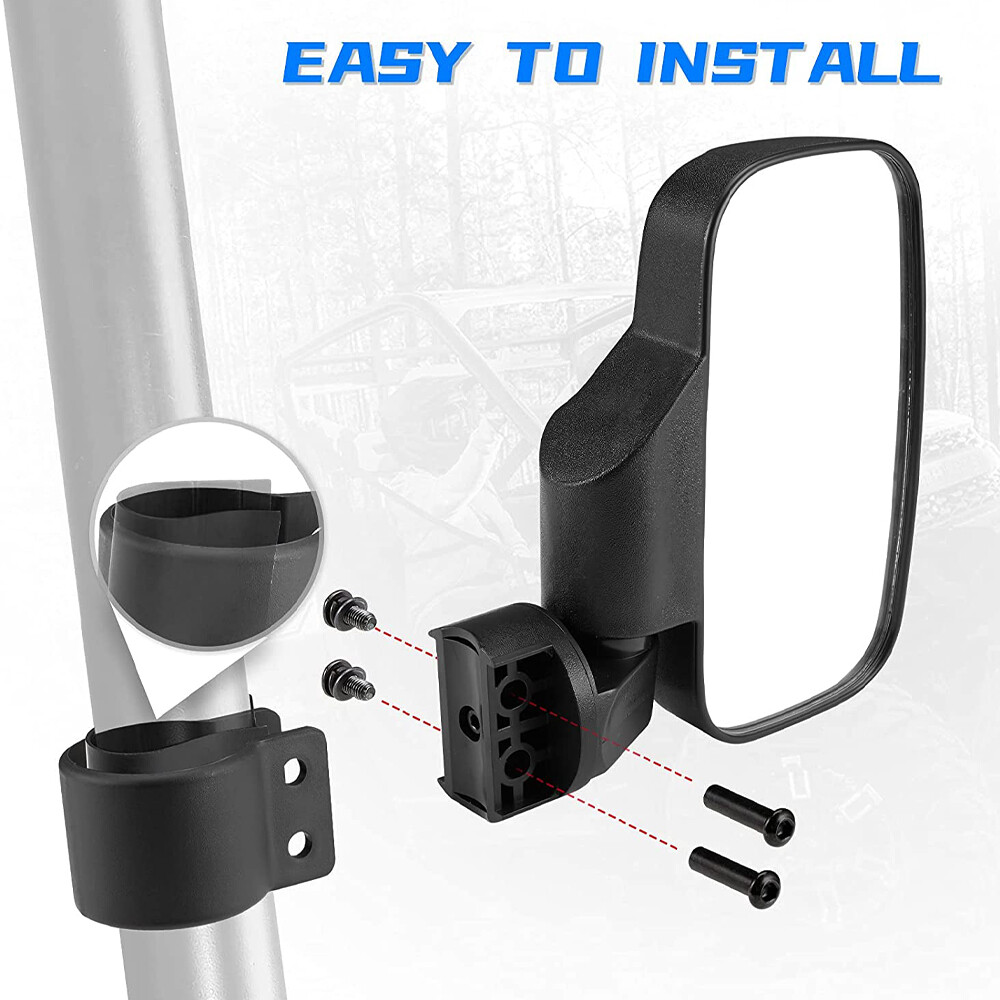 Offroad Rear View Side Mirror Set for ATV UTV Adjustable Driver Passenger