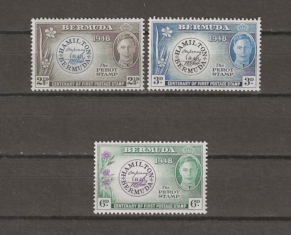 BERMUDA 1949 SG 127/129 MNH
