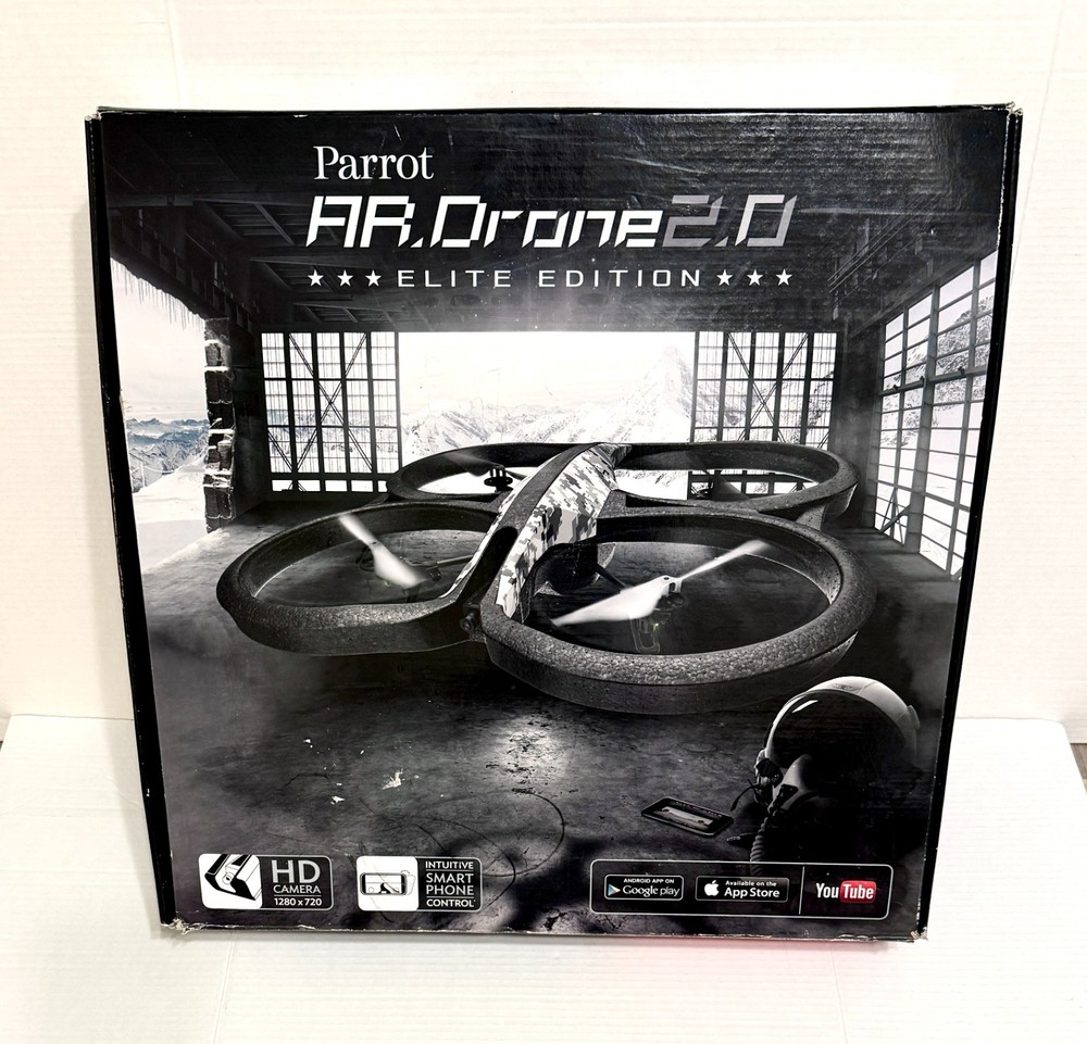 Parrot AR Drone 2.0 Elite Edition. HD Camera. Smart Phone Ctrl. (Read descript)