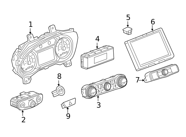 Genuine GM Black Ignition Start/Stop Switch 84179562