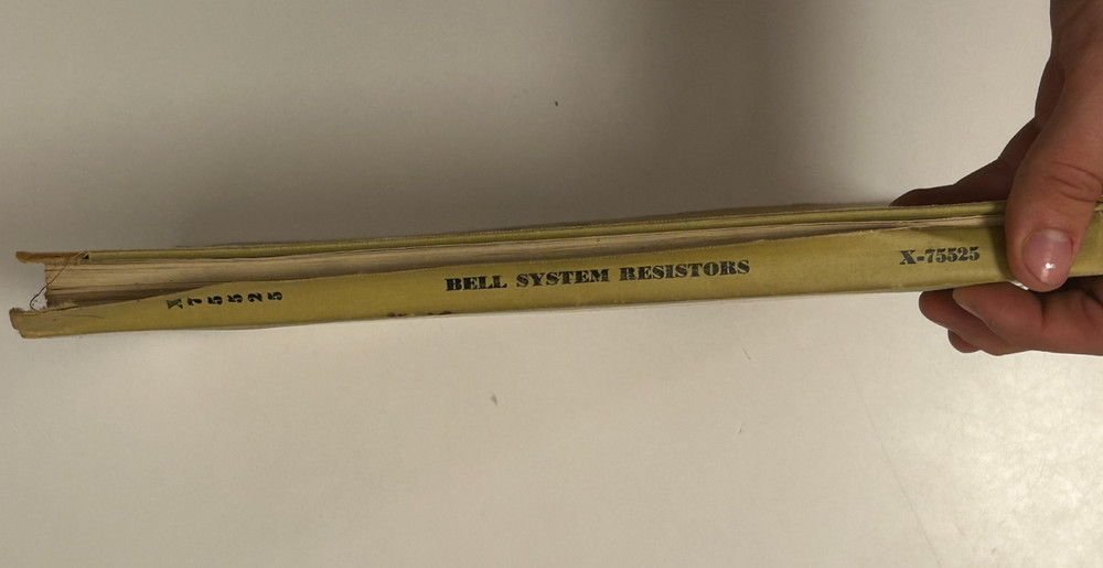 Bell Telephone Laboratories Resistors Engineering Reference Data 1966 booket