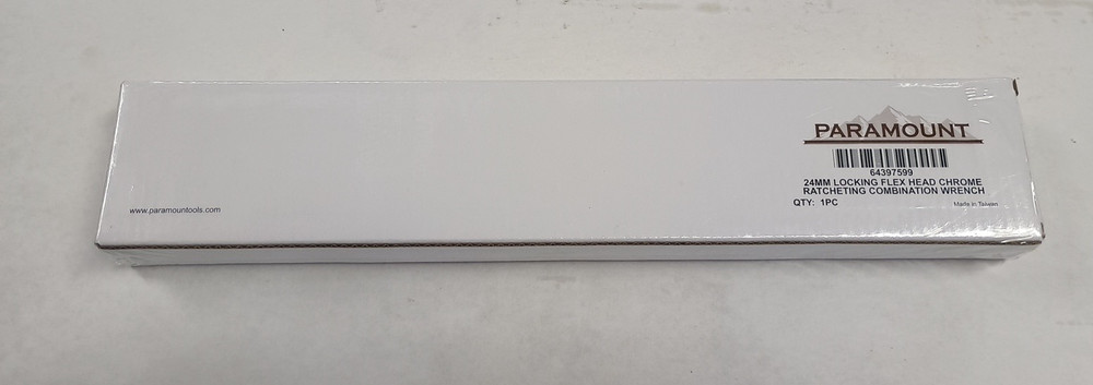 Paramount 24 mm LOCKING FLEX HEAD Ratcheting Combination Wrench Chrome