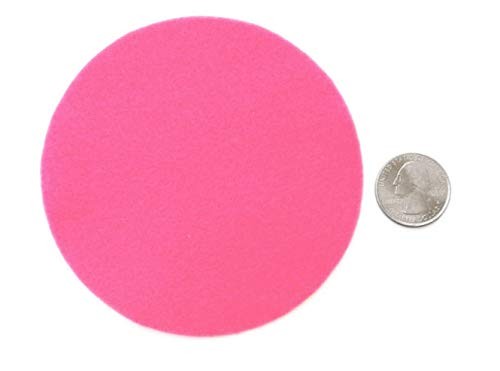 Pink Craft Felt Circles 4 Inch - 19pc