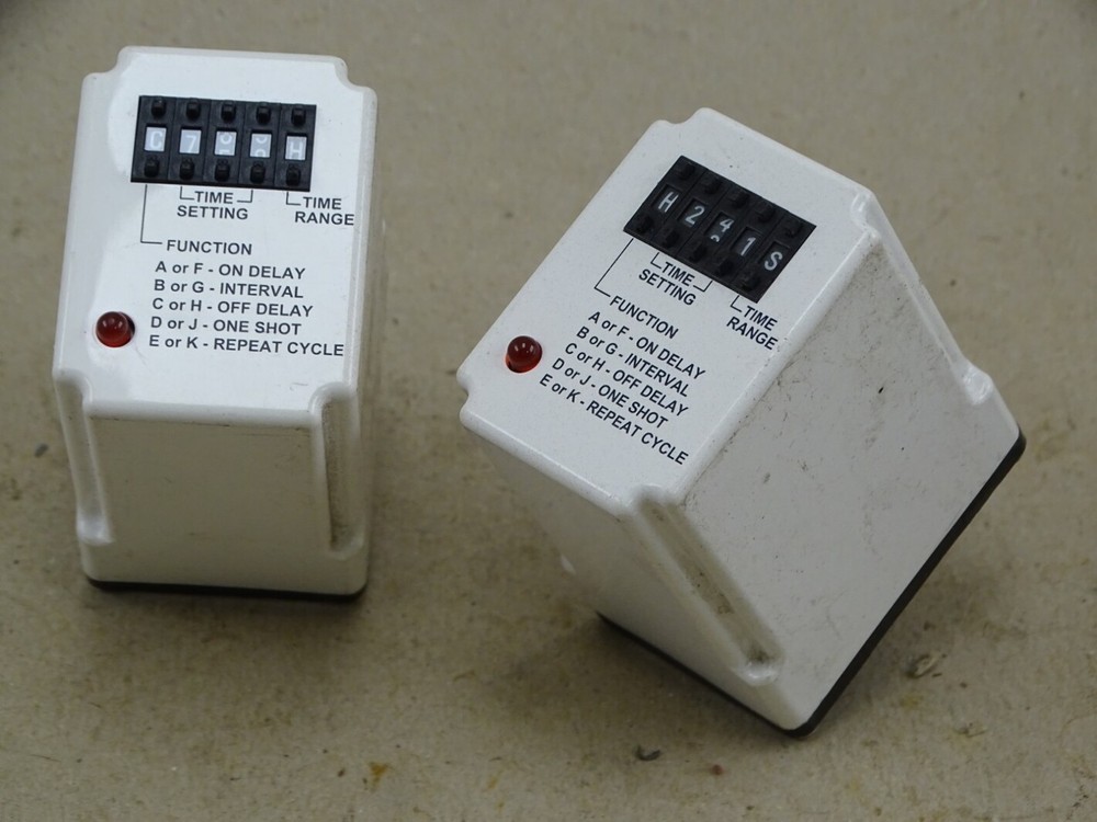 (2) Square D Electrical Timing Relay , 9050 JCK70V24