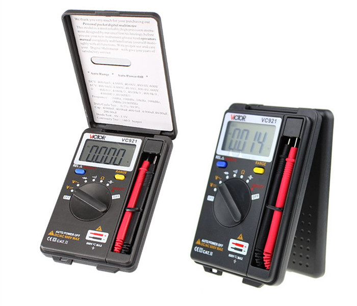 1X Pocket Digital Multimeter Mini Tiny Small VC921 3 3/4