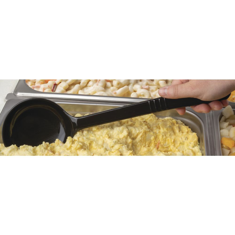 Carlisle Measure Miser 6 oz Black Plastic Solid Long Handle Portion Control