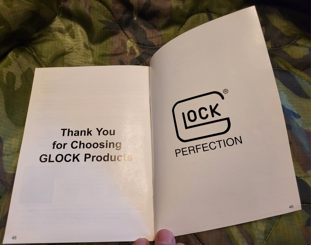 Glock Generic Owners Instruction Manual Rev. 11/06 EXC COND