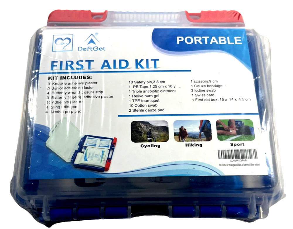 DeftGet Portable First Aid Kit - Travel Ready - NEW/SEALED