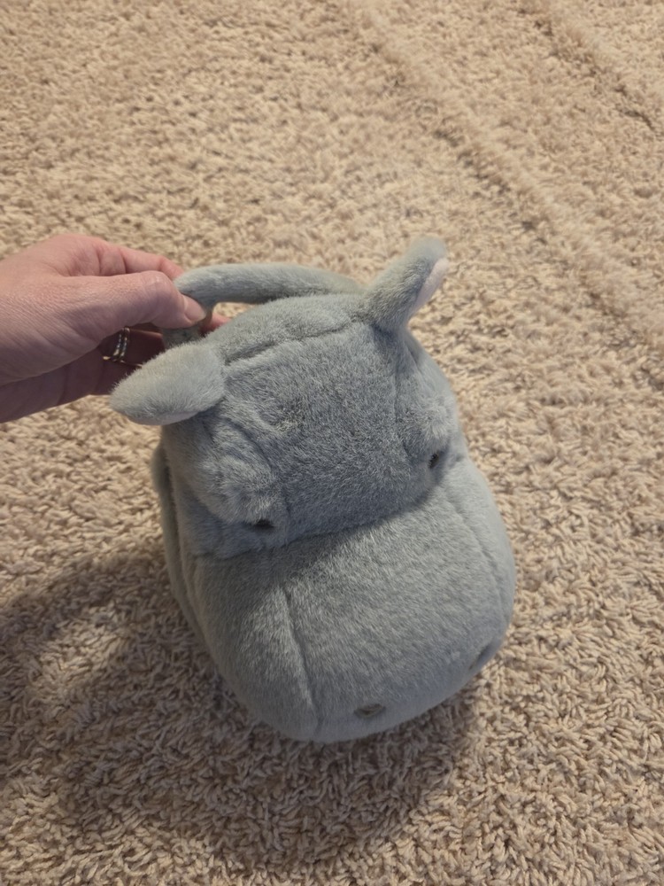 Hippo Head Cd Holder Plush Soft DVD case
