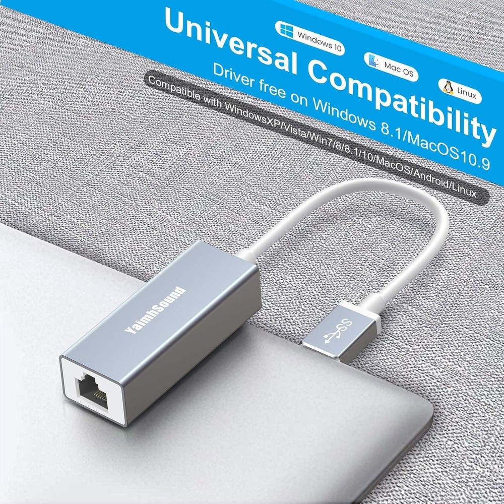 Gigabit USB Ethernet Adapter for Fast, Stable Wired Network