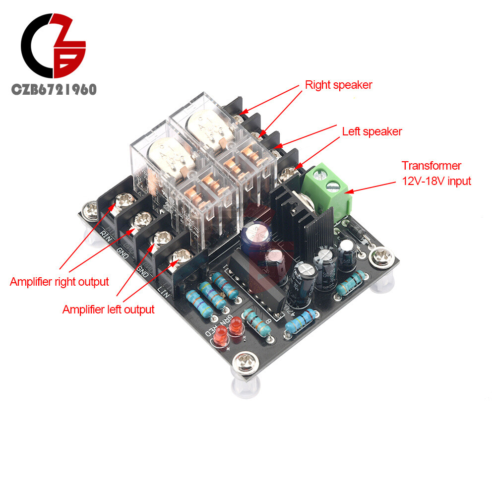 Double Parallel Japan Relay Horn Speaker Protection Board Module UPC1237