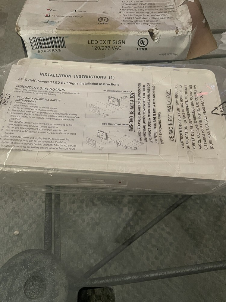 LUM-Tech LED EXIT SIGN EX800rx-w