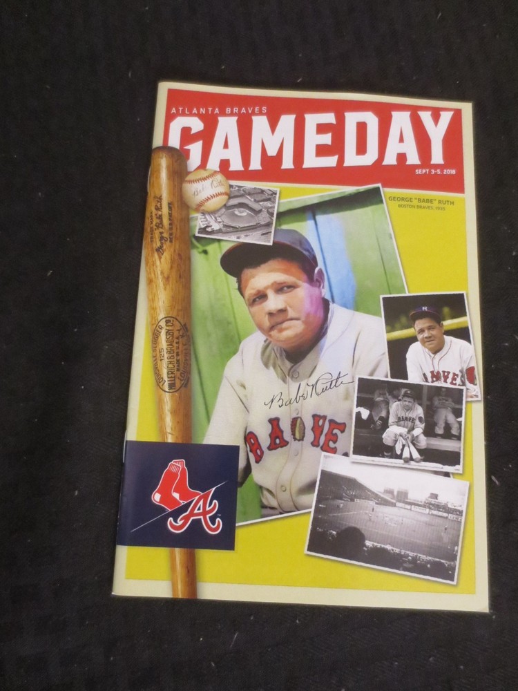 2018 Atlanta Braves GameDay Program Babe Ruth