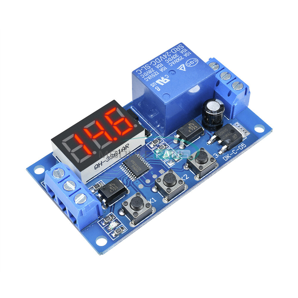 24V Digital LED Trigger Delay Time Cycle Timer Control Switch Relay Module