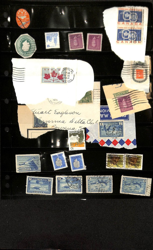 Canada Stamp Collection on 21 Quad & Stock Pages, Nice Selection