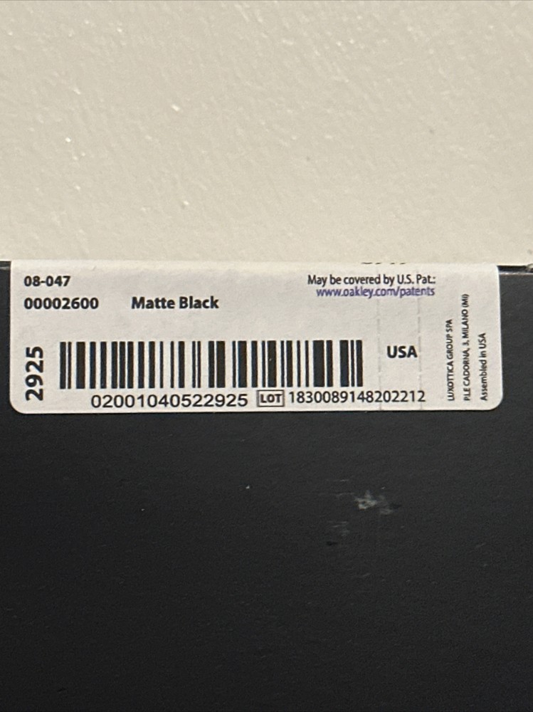 Replacement Sunglasses Parts Batwolf Icon Pair Oakley Matte Black Frame