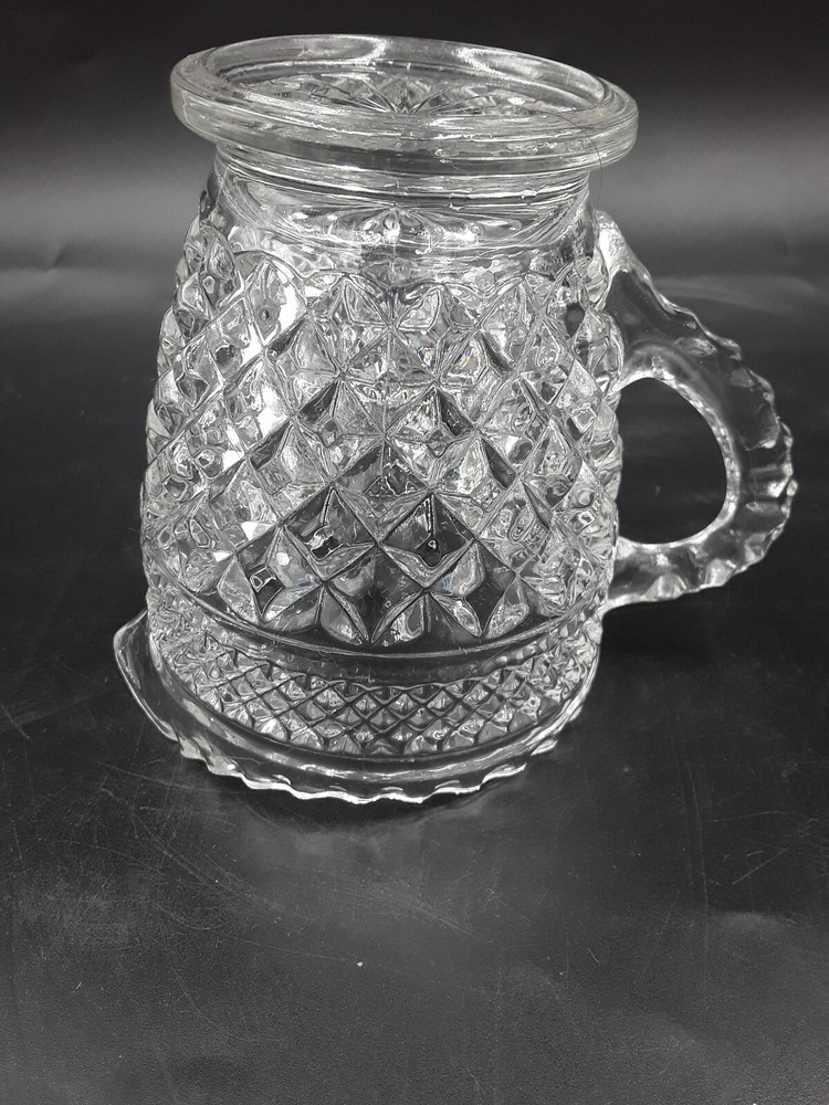 Anchor Hocking Wexford Pattern Clear Crystal Creamer