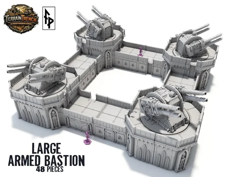 Large Armed Bastion Sci fi Structure Scenery Terrain 28/32mm