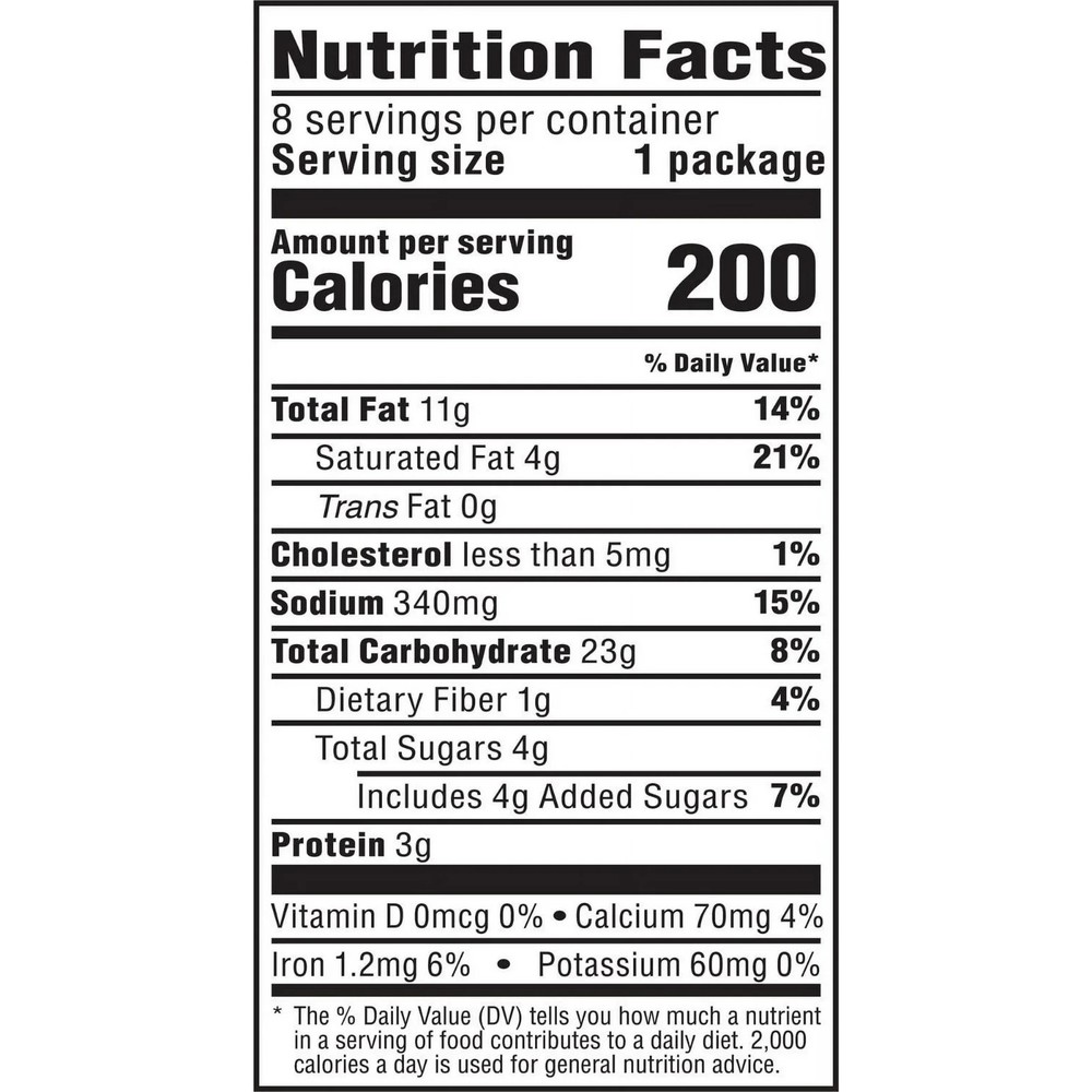 8CT MUNCHIES CRACKERS NACHO CHEESE 11.04OZ