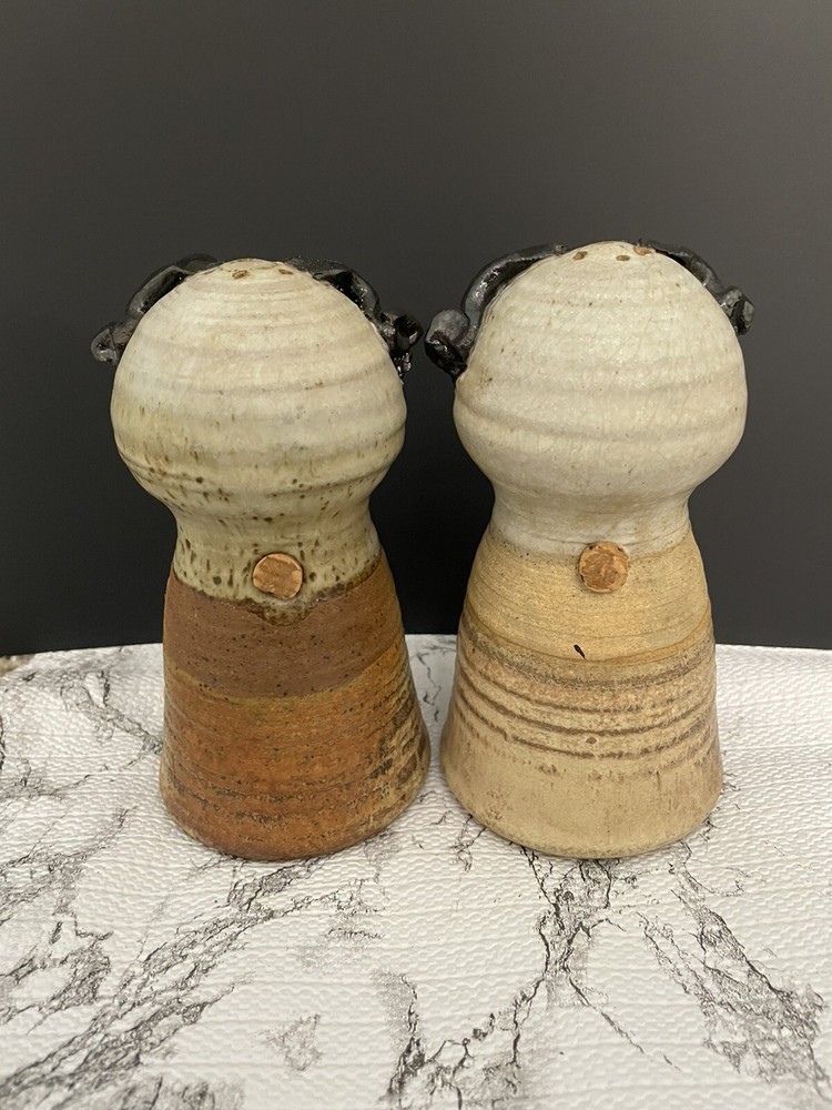 Studio Pottery Stoneware Salt And Pepper Shaker