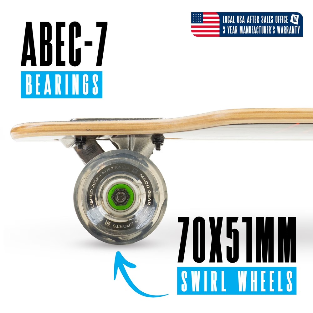 Longboard Drop-Through Cruiser Complete Skateboard