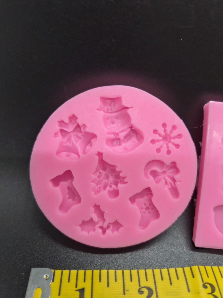Winter Christmas Pink Silicone Mold Set
