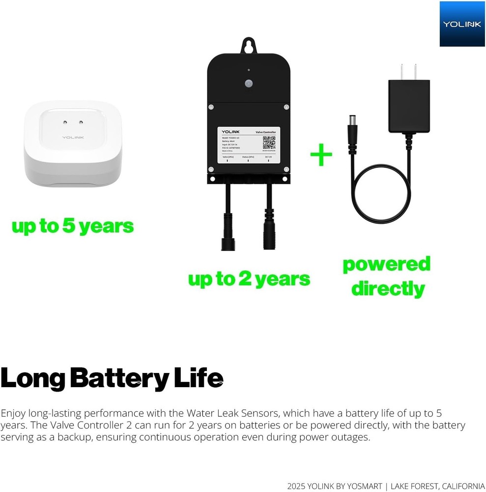 Advanced Leak Detection System with Wireless Controller & Long Range Sensors