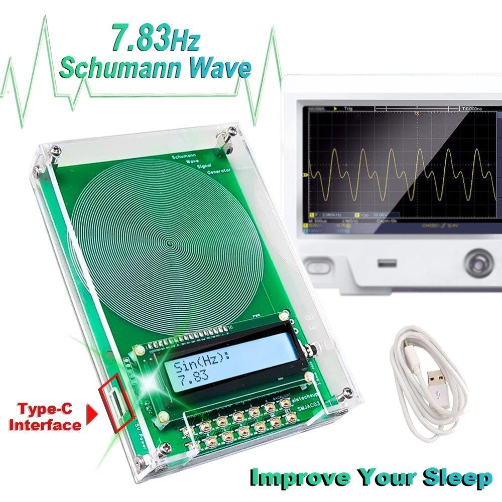 Adjustable 7.83Hz Frequency Generator V2 Custom Designed SchumannWave Resonance