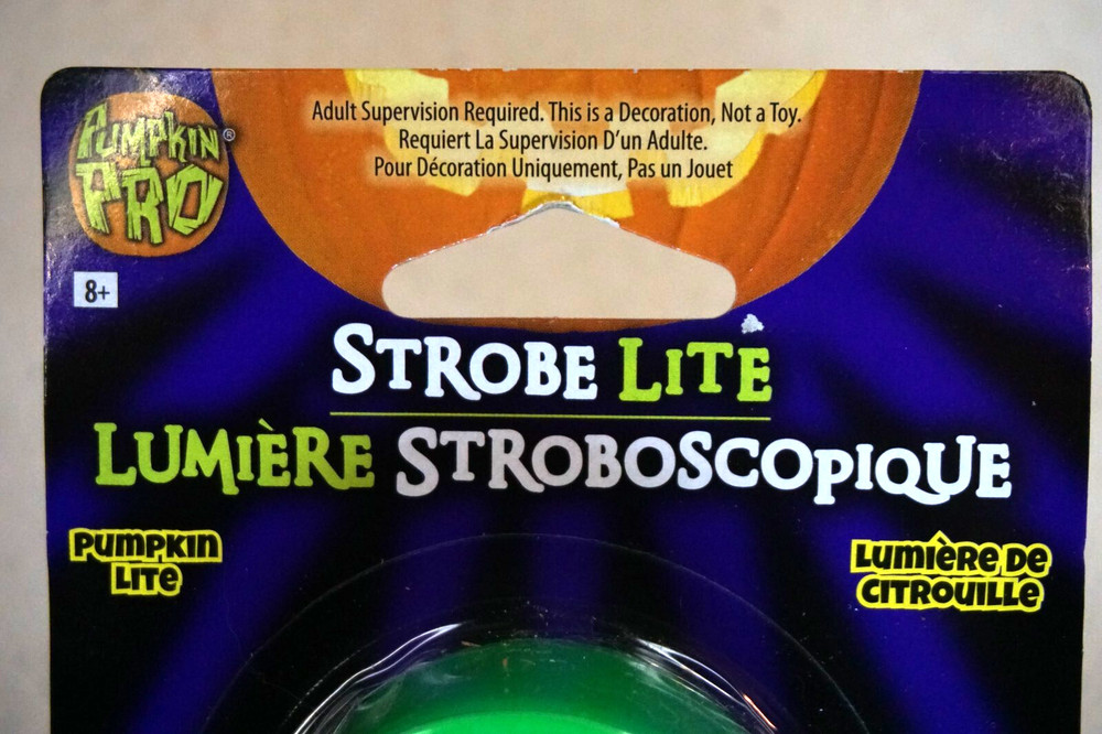 Pumpkin PRO Strobe Lite Lighted Pumpkin Light Battery Operated