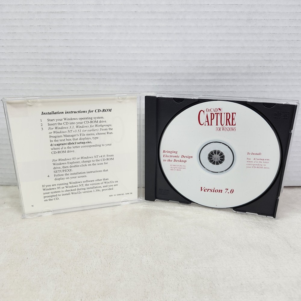 OrCAD Capture 7.0 + LayOut Plus EDA Electronic Engineer Software for Windows